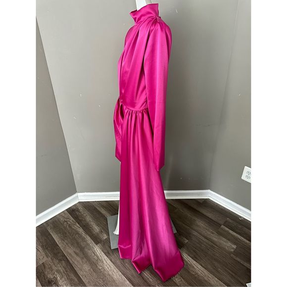 Michael Costello Collection Robbie Draped Minidress US 10 $675 - Picture 10 of 12